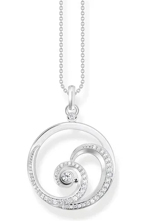 Thomas Sabo SABO Ocean Vibes Wave Pendant Necklace