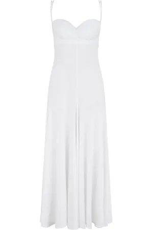 MAGDA BUTRYM Rose Sweetheart Midi Dress
