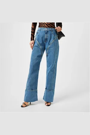 MUGLER Denim Straight Leg Jeans