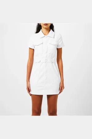 GOOD AMERICAN Fit For Success Stretch-Denim Mini Dress