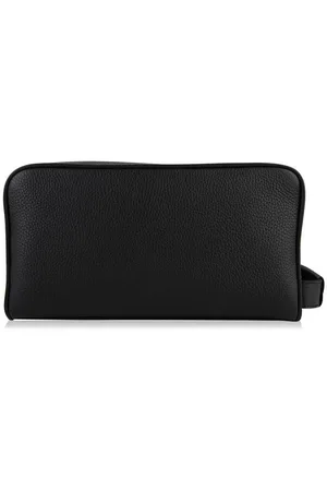 Tom Ford Grain Leather Double Zip Wash Bag