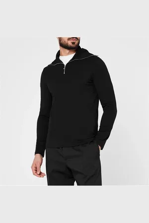 Jil Sander Half Zip Long Sleeve Top