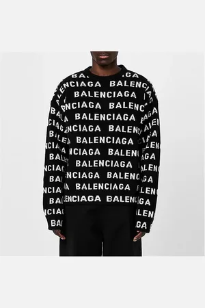 Balenciaga All-Over Logo Sweater