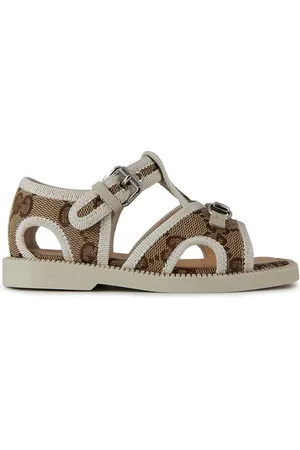 Gucci Horsebit Canvas Sandals Infants