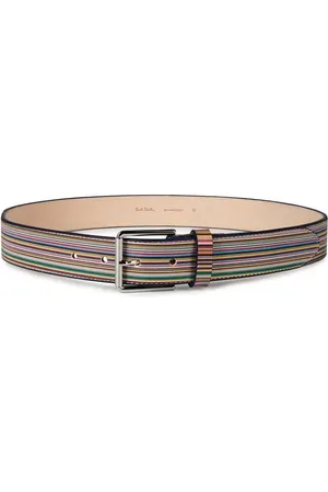 Paul Smith Stripe Leather Belt