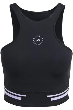 adidas Logo-Print Cropped Tank Top