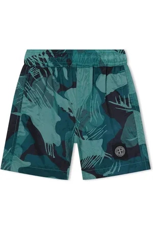 Stone Island Junior Camo Swim Shorts