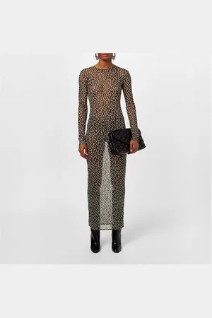 Saint Laurent Mesh Maxi Dress