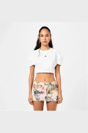 Vivienne Westwood Short Sleeve Cropped Sweatshirt