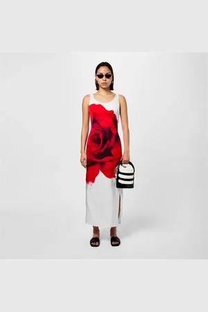Alexander McQueen Bleeding Rose Pencil Dress