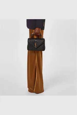 Saint Laurent College Medium Quilted Leather Bag
