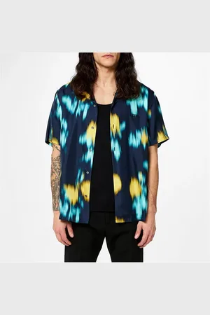 Lanvin Blurred Floral Print Bowling Shirt
