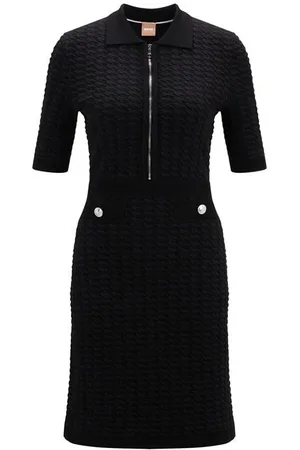 HUGO BOSS Farese Zip Dress Womens