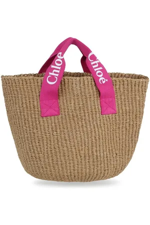 Chloé Girls Woven Straw Handbag