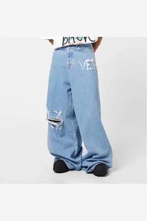 Vetements Logo Wide Jeans