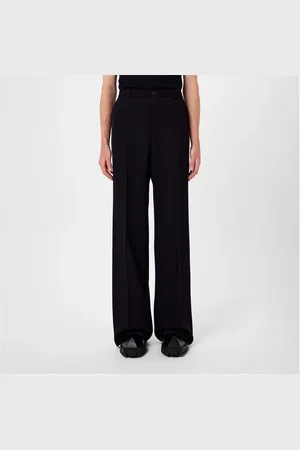 Balenciaga Regular Fit Wool Trousers
