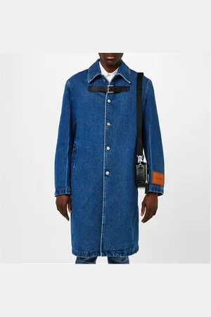 VERSACE Denim Midi Coat
