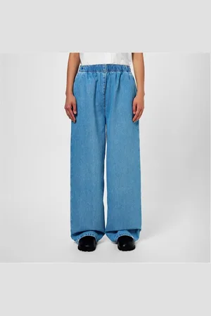 Prada Relaxed Bleached Denim Trousers