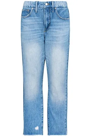 GOOD AMERICAN Good Vintage Jagged Hem Jeans
