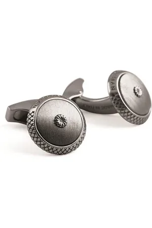 Tateossian Signature Satin Chrysanthemum Cufflinks