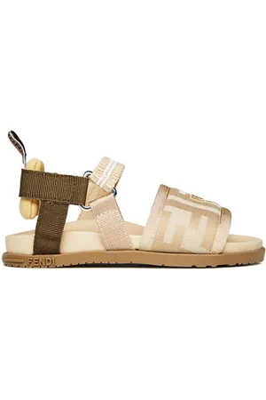 Fendi Ff Fabric Sandals Juniors