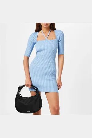 Ganni Melange Knit Mini Dress