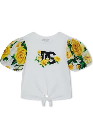 Dolce & Gabbana Floral Logo T-Shirt Juniors
