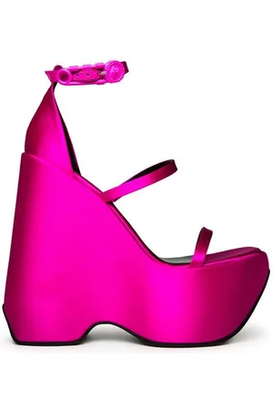 VERSACE Triplatform Ankle Strap Sandals