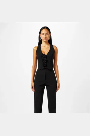 MAGDA BUTRYM Rose Applique Vest