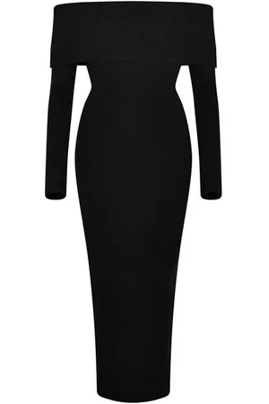 Pretty Lavish Soreya Bardot Knit Dress