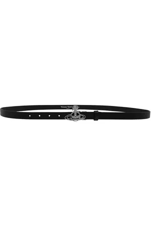 Vivienne Westwood Line Orb Small Silver Buckle Belt