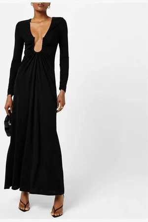 CHRISTOPHER ESBER Arced Palm Long Sleeve Dress