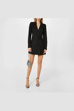 GOOD AMERICAN Blazer Crystal Mini Dress