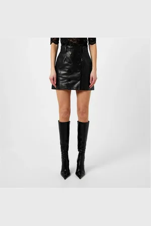 Paco rabanne Leather Mini Skirt