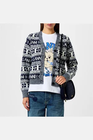 Ganni Logo Cardigan