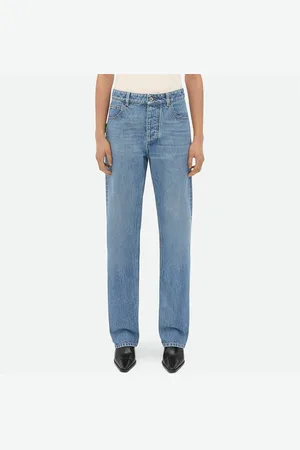 Bottega Veneta Vintage Indigo Washed Boyfriend Denim Jeans
