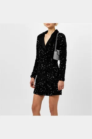 GOOD AMERICAN Sequin Blazer Dress