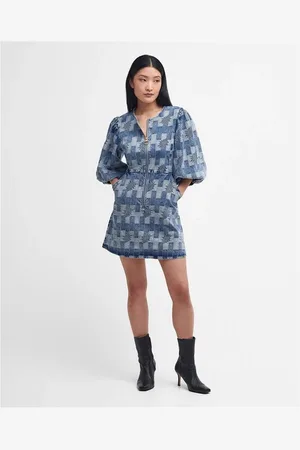Barbour Edit Bowhill Patchwork Denim Mini Dress