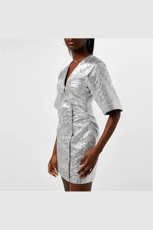 Ganni Metallic Jacquard Dress