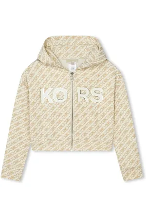 Michael Kors Logo Zip Hoodie Juniors