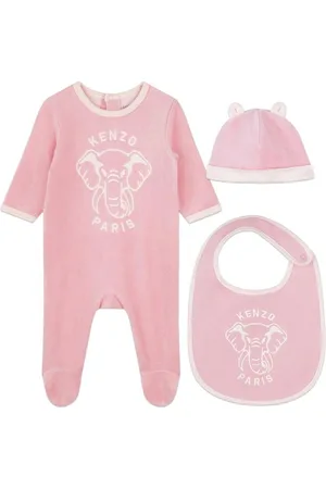 Kenzo All-In-One Gift Set With Bib And Hat Babies