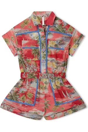 ZIMMERMANN Alight Graphic-Print Playsuit