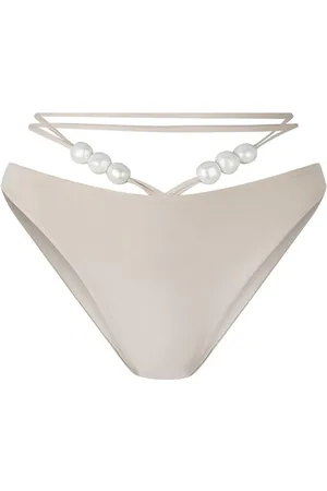 MAGDA BUTRYM High Waisted Pearl Bikini Bottoms