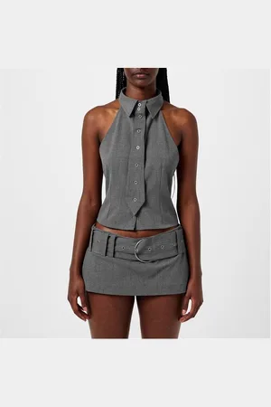 Jaded London Friday Halter Tie Shirt