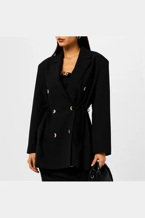 Ganni Drapey Melange Oversized Blazer