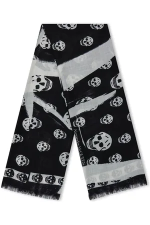 Alexander McQueen Slashed Skull Scarf