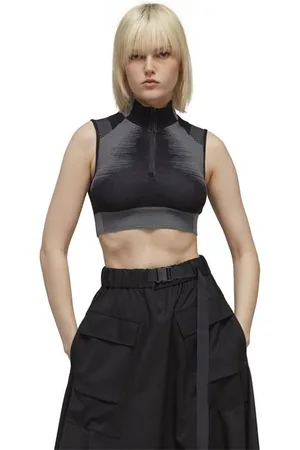 Y-3 Zipped Crop Top