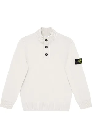 Stone Island Junior Button Up Knit