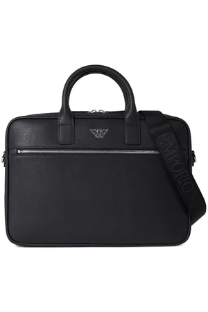 Emporio Armani Regenerated Saffiano Leather Business Bag