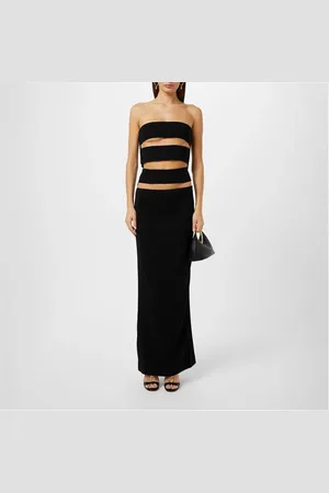 Monot Cut-Out Strapless Dress